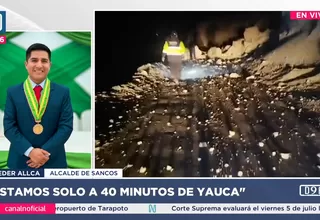 Alcalde de Sancos pide ayuda para su población: Están aislados entre mil a dos mil personas