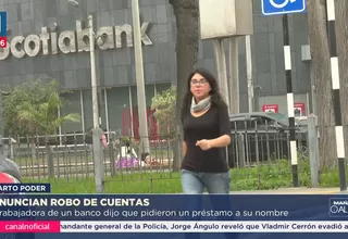 Una extrabajadora de banco denunció que tomaron sus códigos y claves para pedir un préstamo que asegura nunca pidió