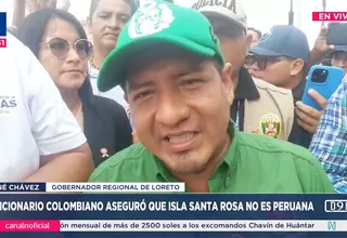Gobernador Regional de Loreto: Santa Rosa es y seguirá siendo territorio peruano