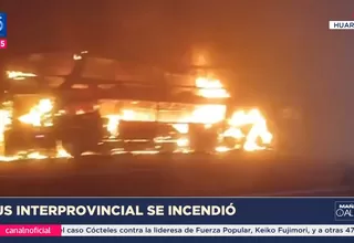 Huaral: Bus interprovincial se incendió y provocó choque múltiple en Pasamayo