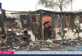 Incendio en Villa El Salvador: Cinco viviendas destruidas y 27 damnificados
