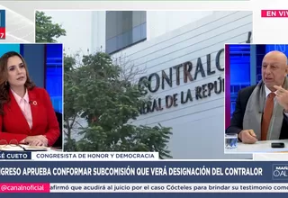 José Cueto sobre contralor Nelson Shark: Me parece que ha tenido un sesgo político