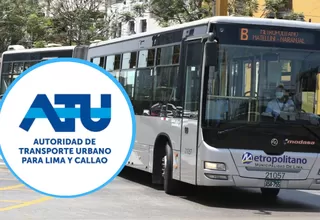 Metropolitano: ATU presentó decreto de urgencia para modificación del contrato de concesión