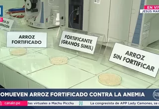 Minsa promueve consumo de arroz fortificado para la prevención de la anemia