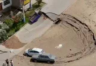 Paralizan obras del Puerto de Chancay tras hundimiento de viviendas