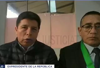 Pedro Castillo: Yo nunca pretendí fugarme del país y nunca cometí un golpe de Estado