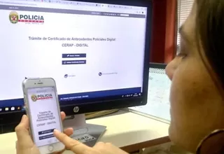 PNP entregó un millón de certificados digitales de antecedentes policiales