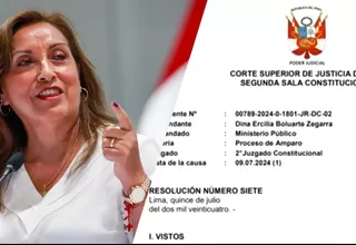 Poder Judicial rechaza en segunda instancia amparo de Boluarte para anular denuncia por muertes en protestas