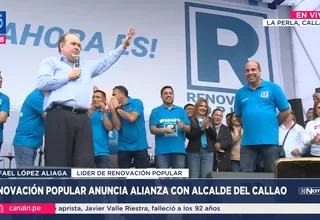 Renovación Popular anuncia alianza con alcalde del Callao