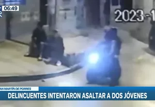 San Martín de Porres: Raqueteros intentaron asaltar a jóvenes, pero arma se trabó