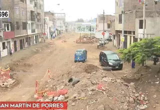 San Martín de Porres: Vecinos denuncian retrasos en obras de asfaltado