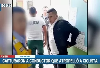 San Miguel: Conductor intervenido por ser acusado de atropellar a ciclista