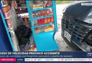 San Miguel: Exceso de velocidad provocó accidente de tránsito