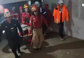 Surco: Rescatan a obrero que estuvo atrapado en construcción