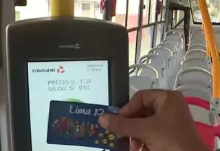 Usuarios pagarán pasajes con tarjetas en los corredores complementarios