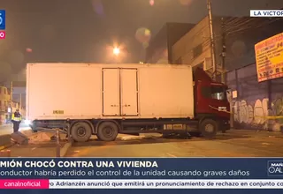 La Victoria: Camión chocó contra vivienda en la avenida México