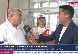 Familiares y amigos de seleccionados peruanos visitaron concentración en Florida
