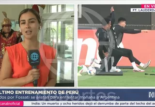 Perú alista su último entrenamiento previo a partido con Argentina