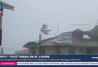 Huracán 'Beryl' tocó tierra en el Caribe con vientos que superaron los 240 km/h
