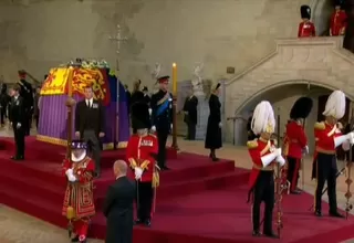 Vigilia de los nietos de la reina Isabel II