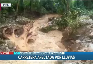 Ayacucho: Carreteras bloqueadas tras fuertes lluvias