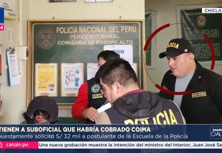 Chiclayo: Detienen a suboficial que habría cobrado coima