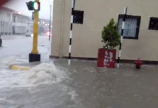 Huaraz: lluvia torrencial causa alarma en la población