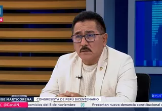 Jorge Marticorena: Tenemos coincidencias, pero veo complicado recomponer la bancada de Perú Libre